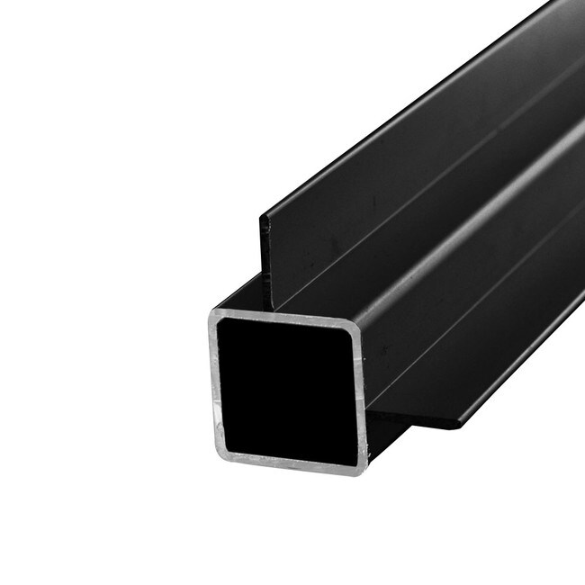 1in Sq | 90 Degree Aluminum Tubing with 5/8in Flange | 8ft Length
