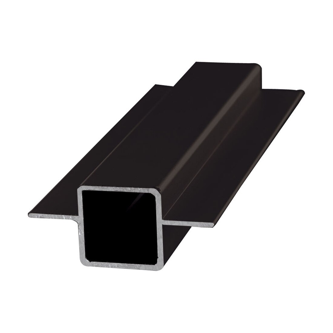 1in Sq | 180 Degree Aluminum Tubing with 5/8in Flange | 8ft Length
