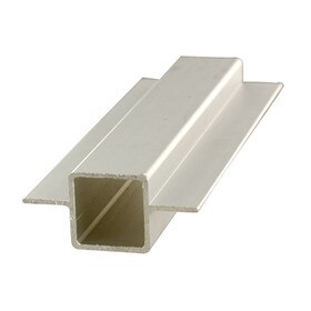 1in Sq | 180 Degree Aluminum Tubing with 5/8in Flange | 8ft Length