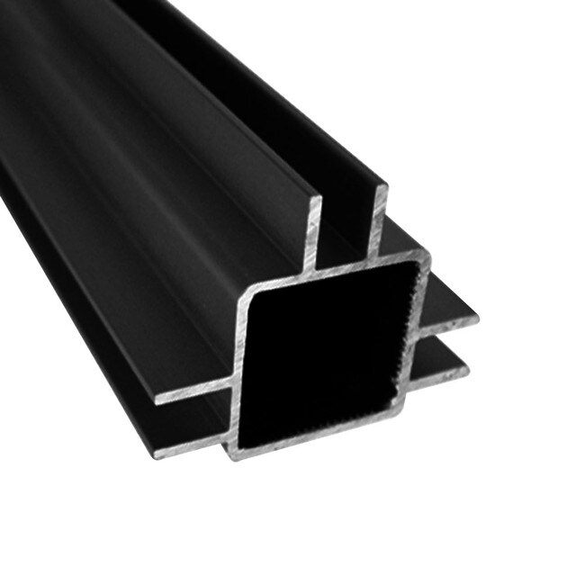 1in Sq Flange | Triple Channel for 1/4in Panel Aluminum Tubing | 8ft Length