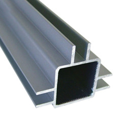 1in Sq Flange | Triple Channel for 1/4in Panel Aluminum Tubing | 8ft Length