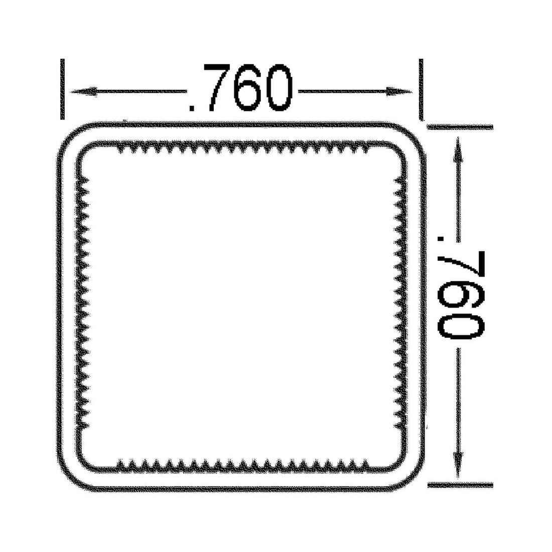 3/4in | Square Aluminum Tubing | 8ft Length