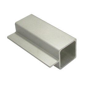 3/4in Sq | Aluminum Tubing with 3/8in Flange | 8ft Length