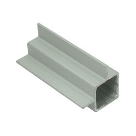 3/4in Sq | Aluminum Tubing with 3/8in 90 Degree Flange | 8ft Length