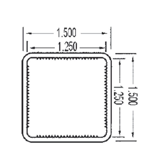 1-1/2in | Heavy Duty Aluminumn Tubing for Signage and Displays | 8ft Length