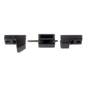 Black ABS Auto Bolt Double Door Latch System