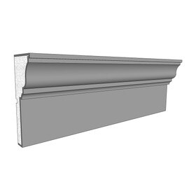 8-3/8" High x 3-1/4" Deep Acrocore EPS Banding 8' Length