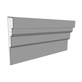 12-7/8" High x 3-5/8" Deep Acrocore EPS Banding 8' Length