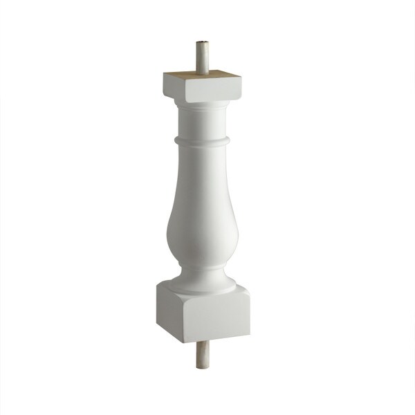4" Wide x 24" High Primed White Polyurethane Baluster
