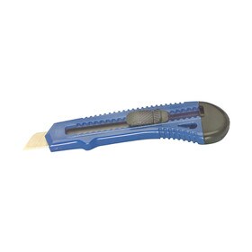 Blue Plastic Large Breakaway Blade Utility Knife With 7 Point Segments