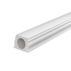 5-1/2" Wide x 5-1/4" High Primed White Polyurethane Bottom Rail 8' Length