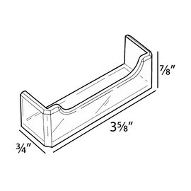 3 5/8"W Clear Acrylic Business Card Holder Attachment