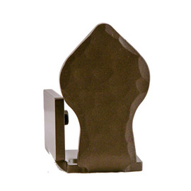 3in H x 1-3/4in W | Oil Rubbed Bronze Finish | Rubber Bumper Door Stop