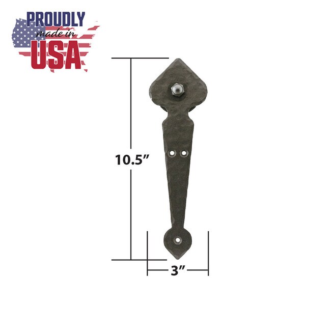 10-1/2in Long x 3in W | Iron Roller Strap