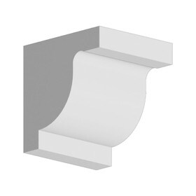 Fypon 9-1/8" Wide x 10" High Primed White Polyurethane Bracket