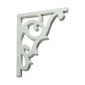 Fypon 1" Wide x 12-1/2" High Primed White Polyurethane Bracket