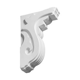 Fypon 3-3/4" Wide x 14-1/2" High Primed White Polyurethane Bracket