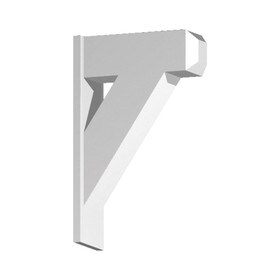 Fypon 4-7/16" Wide x 16" High Primed White Polyurethane Bracket