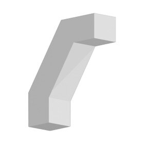 Fypon 3-1/2" Wide x 12" High Primed White Polyurethane Bracket