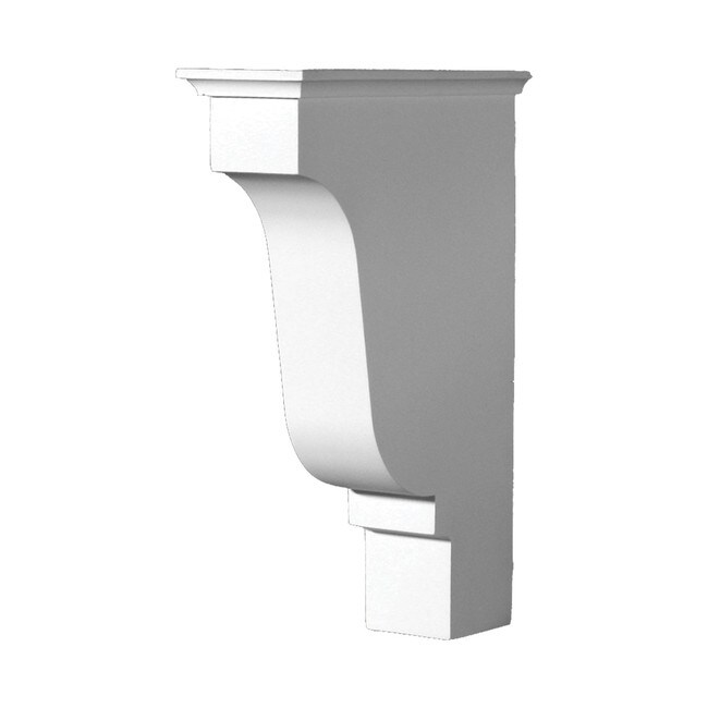 Fypon 4-3/8" Wide x 16-3/16" High Primed White Polyurethane Bracket