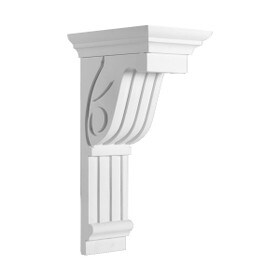 Fypon 8" Wide x 20-1/2" High Primed White Polyurethane Bracket