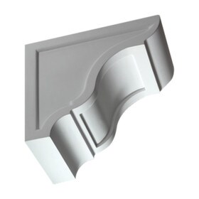 Fypon 7-1/4" Wide x 10-1/8" High Primed White Polyurethane Bracket