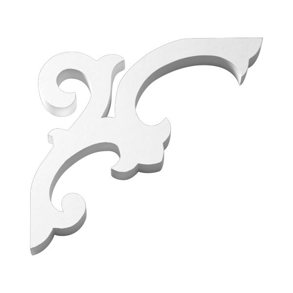 Fypon 1" Wide x 12-1/4" High Primed White Polyurethane Bracket