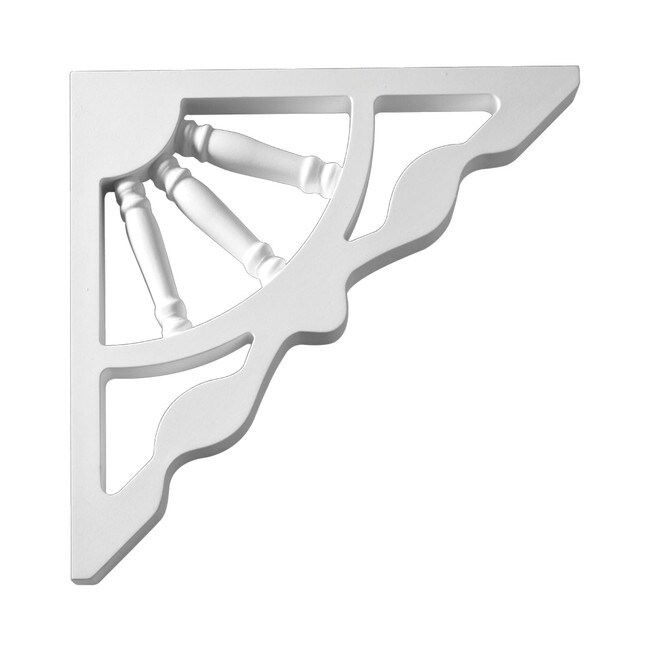 Fypon 1" Wide x 12" High Primed White Polyurethane Bracket