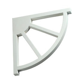 Fypon 1" Wide x 12" High Primed White Polyurethane Bracket