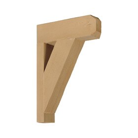 3-1/2" Wide x 18" High Primed Neutral Oatmeal Polyurethane Bracket