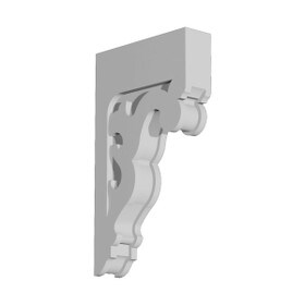 Fypon 3-3/16" Wide x 21-1/8" High Primed White Polyurethane Bracket