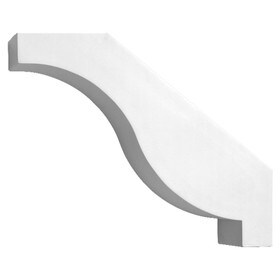 Fypon 5" Wide x 12-1/2" High Primed White Polyurethane Bracket
