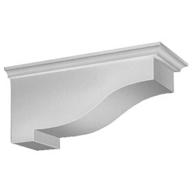 Fypon 5-7/8" Wide x 5-13/16" High Primed White Polyurethane Bracket