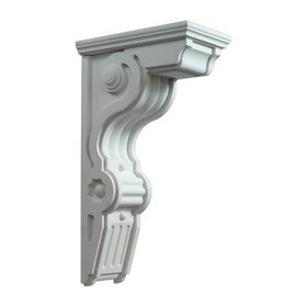 Fypon 6-1/2" Wide x 26" High Primed White Polyurethane Bracket
