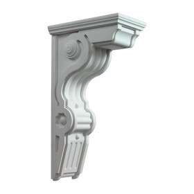 Fypon 6-1/2" Wide x 26" High Primed White Polyurethane Bracket