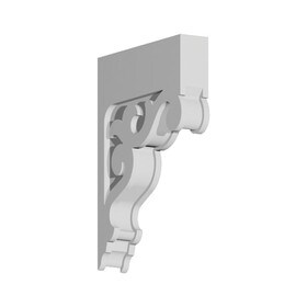 Fypon 3-1/2" Wide x 22-21/32" High Primed White Polyurethane Bracket