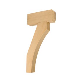 4" Wide x 32" High Primed Neutral Oatmeal Polyurethane Bracket