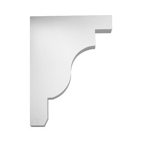 Fypon 3" Wide x 24" High Primed White Polyurethane Bracket