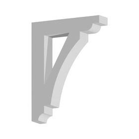 Fypon 4" Wide x 24" High Primed White Polyurethane Bracket