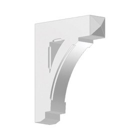 Fypon 5" Wide x 24" High Primed White Polyurethane Bracket