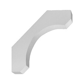 Fypon 8" W x 30" H Primed White Polyurethane Bracket