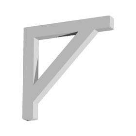 Fypon 4" Wide x 36" High Primed White Polyurethane Bracket