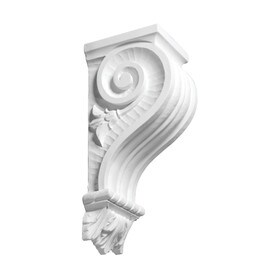 Fypon 5-1/2" Wide x 16-1/4" High Primed White Polyurethane Bracket