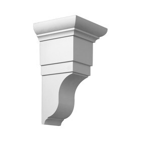 Fypon 8-1/4" Wide x 14-7/8" High Primed White Polyurethane Bracket