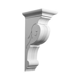 Fypon 6-3/16" Wide x 16-5/8" High Primed White Polyurethane Bracket