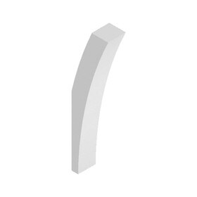 Fypon 4" Wide x 29" High Primed White Polyurethane Bracket