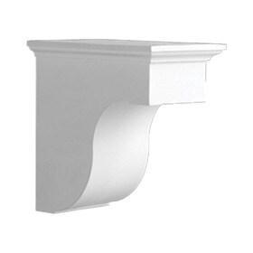 Fypon 4-7/8" Wide x 8" High Primed White Polyurethane Bracket