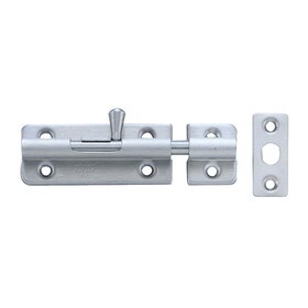 1-3/64" High x 2-23/64" Long Satin Stainless Steel Spring Loaded Barrel Bolt