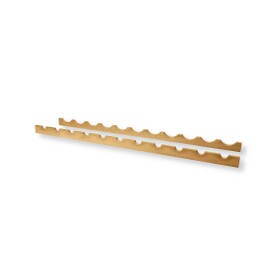3/4" Wide x 2" High Unfinished Maple Bottle Rack 48" Length