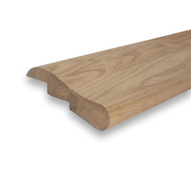 1-1/2in H x 6-5/8in | W Unfinished Rail Red Oak | 12ft Length
